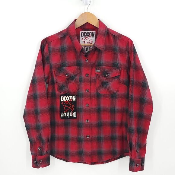 Dixxon Flannel Co. Sick Of It All Limited Edition Ladies Button Up Plaid Shirt - Picture 1 of 15